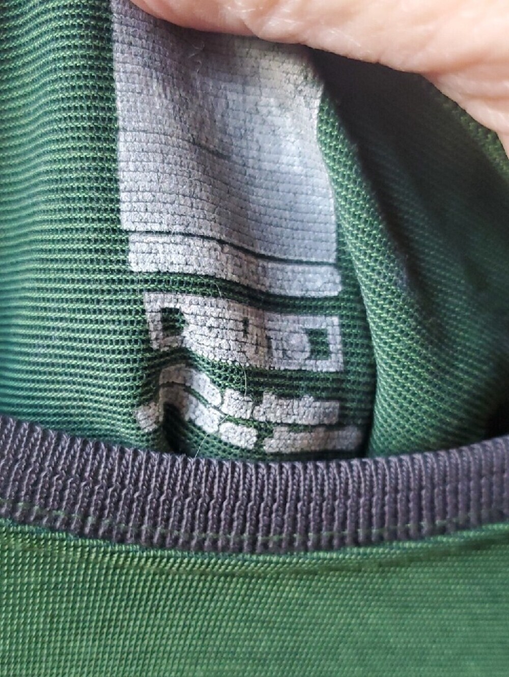 The North Face Vapor Wick  Long Sleeve Crew in Green with Gray Accents XXL - Picture 5 of 8